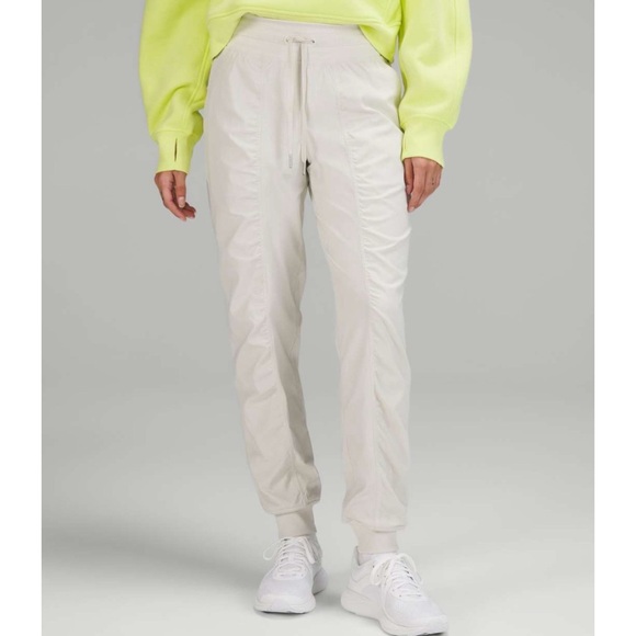 Lululemon Dance Studio Joggers Bone Off White Size 14 Like New - Picture 1 of 14